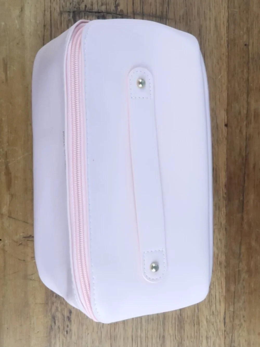 MAKE UP OR JEWERLY TRAVEL OR STORAGE BAG PINK WITH HANDLE